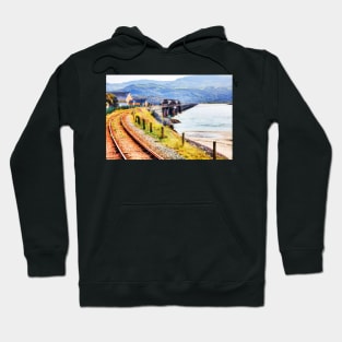 Barmouth Railway Line And Bridge Hoodie